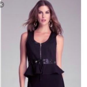 Bebe sail eyelet detail vest